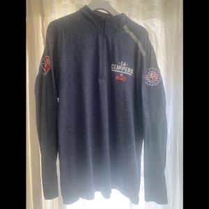LA Clippers Fanatics Half Zip Mens Large New NBA Golf